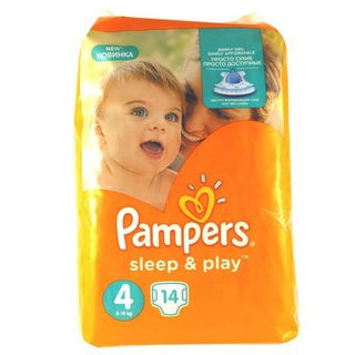 Pampers Подгузники Sleep & Play Maxi 8-14 кг, 14шт